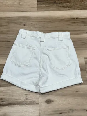 Joes Jeans Avery Cuffed White Denim Shorts Women’s 27 thumbnail 3
