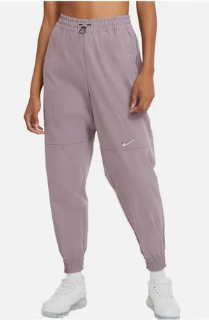 Nike Women Swoosh High Rise Woven Jogger Activewear Purple Size Small thumbnail 1