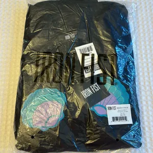 NEW! Iron Fist Mermaid For Life Sheer Black Midi Dress 3X Turquoise Blue Shells thumbnail 4