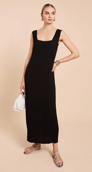 NWT Few Moda Ione Dress size 2 Black Maxi Dress kourt Jenni Kayne thumbnail 1
