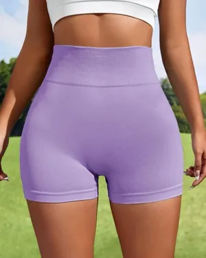 Workout Biker Shorts Purple thumbnail 1