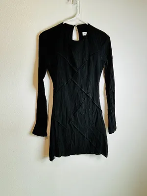 Zara Black Mini Dress Size S - Little Black Dress thumbnail 6