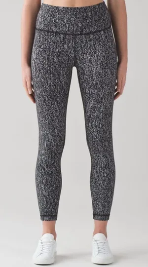 Lululemon High Times Pant‎ Luon Suited Jacquard Black White Size 6 thumbnail 1