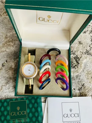 Gucci DRESSY Bangle Watch set with Interchangeable bezels❤️‍🔥❤️‍🔥❤️‍🔥 thumbnail 1