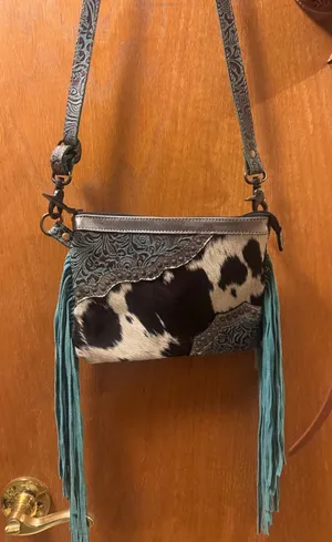 Myra Bags Cowhide Purse Crossbody thumbnail 1