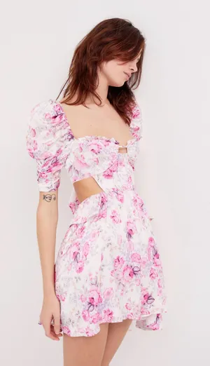 For Love & Lemons NWT Lucia Mini Dress. thumbnail 5