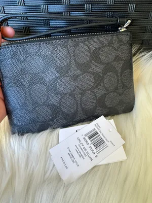 Coach NWT Signature Corner Zip Wristlet with Halloween Graphic Cat thumbnail 3
