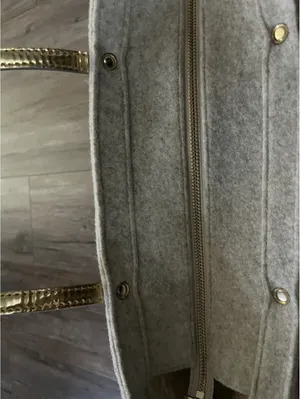 Kate Spade Harmony Frosted Gold Wool Tote Limited Edition thumbnail 8