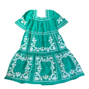 Sézane Sabine Dress Ecru Green thumbnail 3