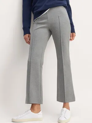 Everlane NWT Mid Heather Gray The Dream Kick Flare Ponte Pants Size Medium thumbnail 2