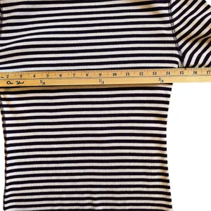 JONES NEW YORK Purple/White Striped Knit Long Sleeve Boat Shirt - Size Small thumbnail 5