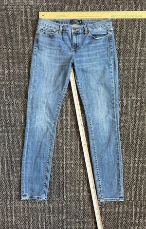 Lucky Brand Charlie Skinny Raw Hem Denim Jeans Stretch Womens Size 8 / 29 thumbnail 1