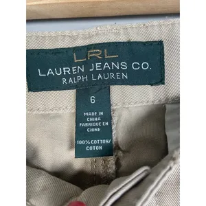 Ralph Lauren Pants Womens‎ 6 Khaki Beige Tan Preppy Office Trousers Neutral Wide thumbnail 4