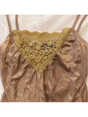 DKNY gold sequin tank top thumbnail 3