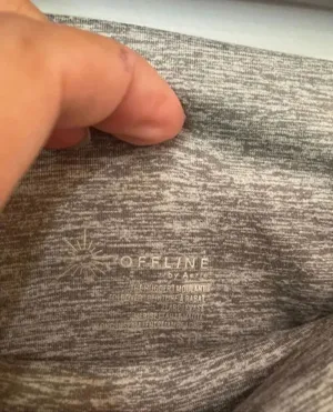 OFFLINE by Aerie The Hugger High Rise Fold Over Flare Small Yoga Pants #1200 thumbnail 4
