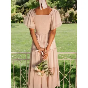 Ivy City Co. Ellie Dress Champagne Peach Gold Pink Chiffon NEW NWT 1X thumbnail 4