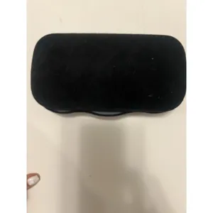 GUCCI eyeglasses case Black Velvet Silk Lined Light Blue. Can Be Used As Clutch thumbnail 4