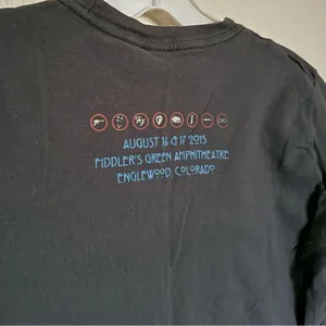 Tultex Foo Fighters World Tour‎ 2015 Concert Band Tee Shirt Womens Large Grey Colorado thumbnail 3