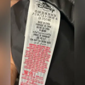 Walt Disney World Jacket Adult 3XL Black Mickey Mouse Bubble Embroidered. thumbnail 12