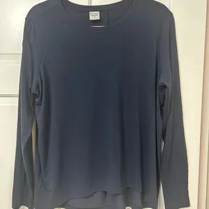 Athleta Deep Navy Long Sleeve Crew Top thumbnail 1