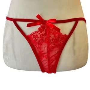 Flatter Me Lipstick Red Lace 2-Piece Crotchless Sexy Lingerie Set sz XXL NEW Tag thumbnail 6