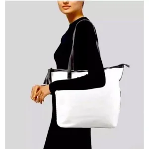 Walter Baker‎ Carly Bag Tote Women's One Size Natural Canvas Minimalist Preppy thumbnail 6