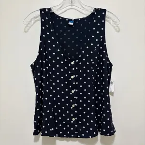 Old Navy Button-Down Crepe Swing‎ Top — Small — NWT thumbnail 5