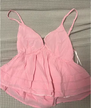 Altar'd State Flowy Top Tank pink thumbnail 1