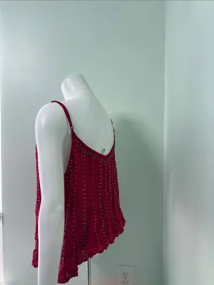 Intimately free people red beaded tank medium thumbnail 4