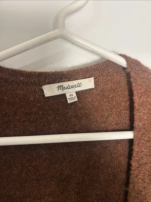 Madewell Brown Open-Front Cozy Knit Cardigan thumbnail 2