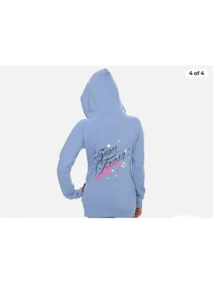 NEW Superfresh Panda & Crossbones Womens Full Zip Hoodie Hoodie Sweatshirt Small thumbnail 3