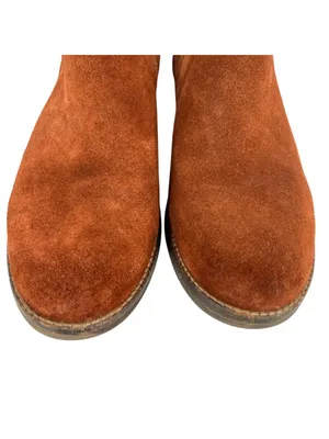 Clarks Demi Beat Rust Brown Suede Chelsea Ankle Boots Size 10 thumbnail 4