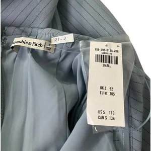 Abercrombie&Fitch Blue Pinstripe Maxi Dress Women Sz Small NWT MSRP $110 | 21-2 thumbnail 5