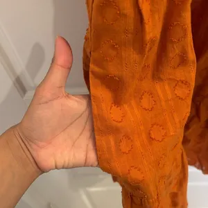 Anthropologie Maeve Rust Orange Tiered Mini Dress Sleeveless Boho Small thumbnail 4