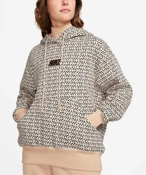 Nike Sweatshirt Oversized Hoodie Phoenix Fleece‎ Women Size 2XL Graphic Print thumbnail 1