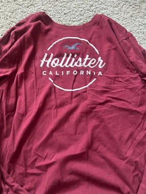 Burgundy Long Sleeve Hollister thumbnail 2