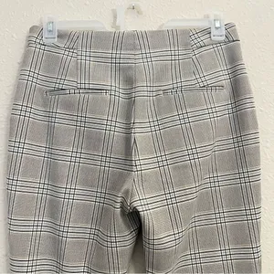Zara Plaid Ankle Pants in Gray Size Large thumbnail 5
