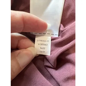 Athleta Santorini Cinch Dress Size Large Tawny Rose Athleisure Travel Stretch thumbnail 8