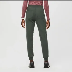 Figs Scrub Zamora Pants Jogger Pants Moss Green Plus Size 3XL Coral Drawstring thumbnail 2