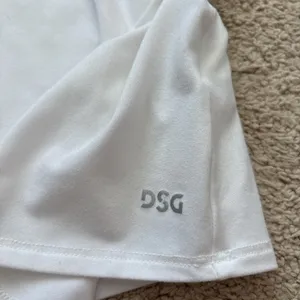 DSG White Tank Top Sleeveless Open Back thumbnail 4
