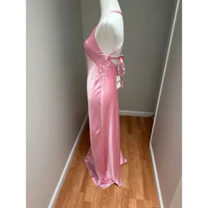 Show Me Your MuMu Anderson Maxi Dress Light Pink Luxe Satin Size Small thumbnail 7