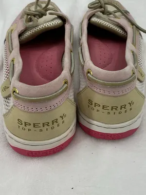 Sperry Two-Tone Pink and Cream Women’s Boat Shoes B75 thumbnail 4