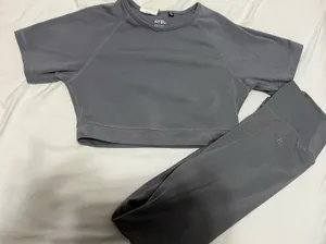 AYBL Women’s Gray Leggings and Top - Gray thumbnail 1