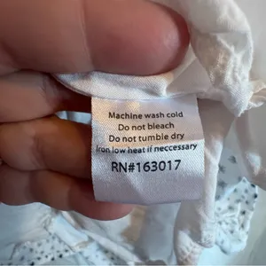 Princess Polly Mini‎ Dress Womens Sz 0 White Floral Milkmaid Smocked Cottagecore thumbnail 8