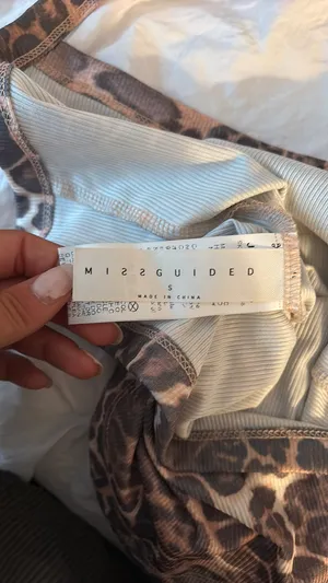 Missguided Cheetah Halter Tank Top thumbnail 3