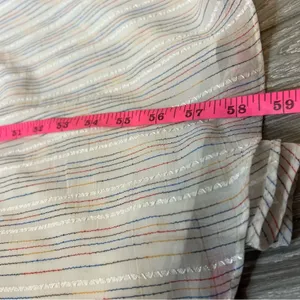 Tularosa Zana Dress in Ivory‎ smocked side maxi dress multicolor stripe thumbnail 4