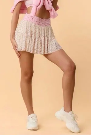 NWT! Popflex Target X Blogilates Women's Ballerina Skort Skirt Pink Size Medium thumbnail 1