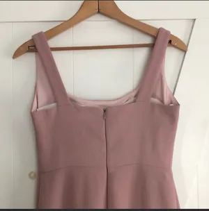 x Anthropologie Adena Side Slit Maxi Dress in Blush rose Pink thumbnail 9