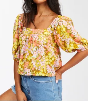 Billabong Beach Daze Floral Top NWOT thumbnail 1