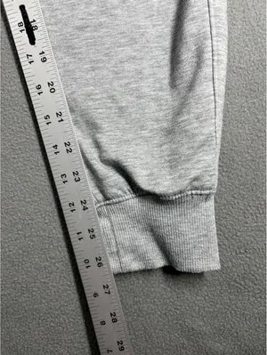 Jogger Sweatpants Women’s Gray Heather Drawstring Lounge Athletic Pants Size S/M thumbnail 3